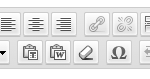 Screenshot of the visual editor toolbar